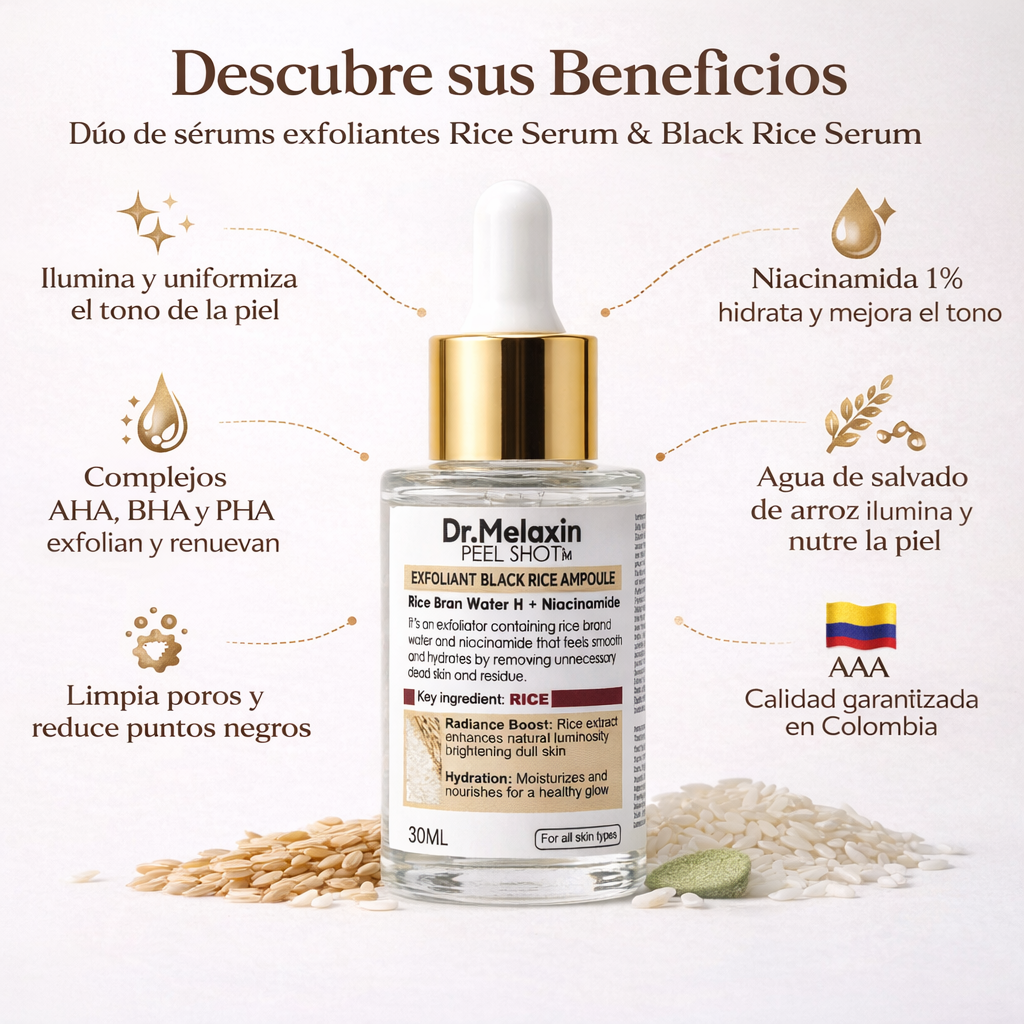 Dúo de serums exfoliantes e iluminadores